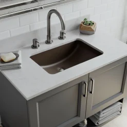 Lexicon Platinum V214 Quartz Composite Rectangle Vanity Sink