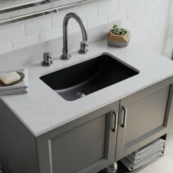 Lexicon Platinum V214 Quartz Composite Rectangle Vanity Sink