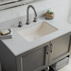 Lexicon Platinum V214 Quartz Composite Rectangle Vanity Sink