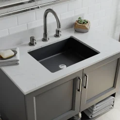 Lexicon Platinum V330 Quartz Composite Rectangle Vanity Sink