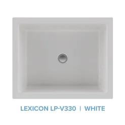 Lexicon Platinum V330 Quartz Composite Rectangle Vanity Sink