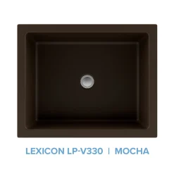 Lexicon Platinum V330 Quartz Composite Rectangle Vanity Sink