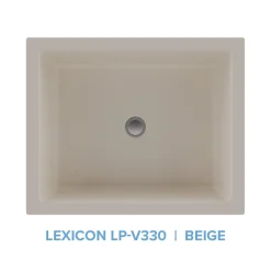 Lexicon Platinum V330 Quartz Composite Rectangle Vanity Sink