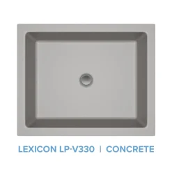Lexicon Platinum V330 Quartz Composite Rectangle Vanity Sink
