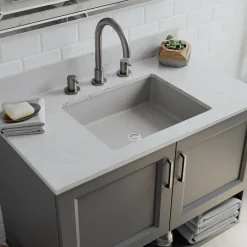 Lexicon Platinum V330 Quartz Composite Rectangle Vanity Sink