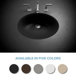 Lexicon Platinum V210 Quartz Composite Oval Vanity Sink
