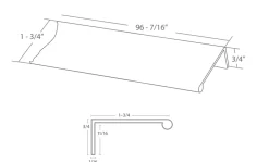 8' Long Aluminum Appliance Pull