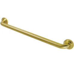 Manhattan 24" Brass Decorative Grab Bar in Brushed Brass