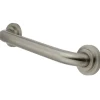 Manhattan 32" Brass Decorative Grab Bar in Brushed Nickel