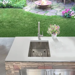 15" Marine-Grade Stainless Outdoor Undermount Prep Sink