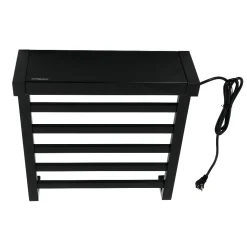 Markus Wall Mount Plug-In Towel Warmer in Matte Black