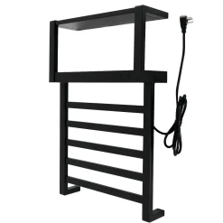 Markus Wall Mount Plug-In Towel Warmer in Matte Black