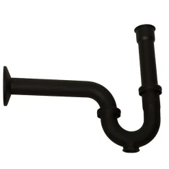 Matte Black P-Trap for Bathroom and Utility Drains