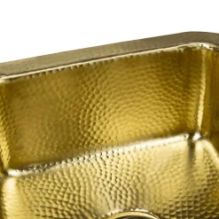 Matte Finish Hammered Brass 17