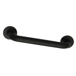 Meridian 12" Brass ADA Grab Bar in Matte Black