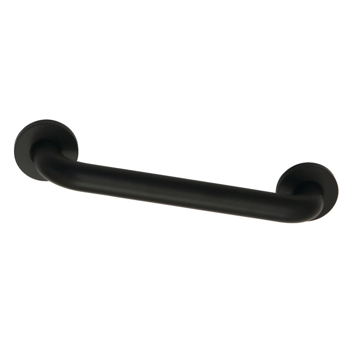 Meridian 12" Brass ADA Grab Bar in Matte Black