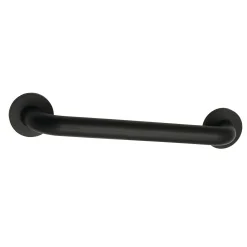 Meridian 16" Brass ADA Grab Bar in Matte Black