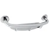 Meridian 18" Stainless Steel Grab Bar with Shelf in Polished Chrome