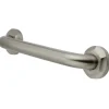 Metropolitan 18" Brass Decorative Grab Bar in Brushed Nickel