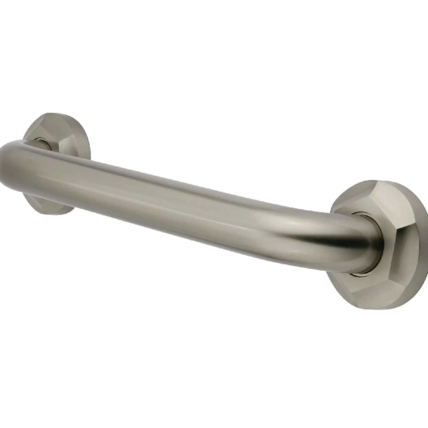 Metropolitan 18" Brass Decorative Grab Bar in Brushed Nickel