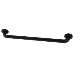 Metropolitan 24" Brass Decorative Grab Bar in Matte Black