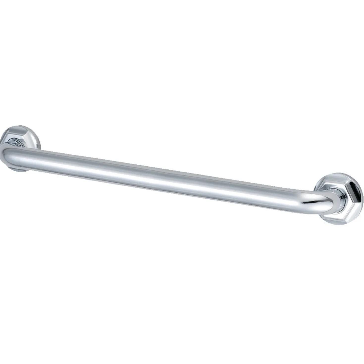 Metropolitan 36" Brass Decorative Grab Bar in Polished Chrome