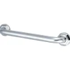 Metropolitan 18" Brass Decorative Grab Bar in Polished Chrome