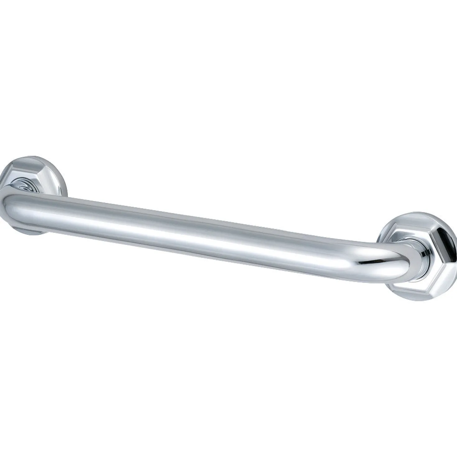 Metropolitan 18" Brass Decorative Grab Bar in Polished Chrome