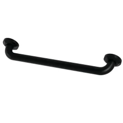 Metropolitan 18" Brass Decorative Grab Bar in Matte Black