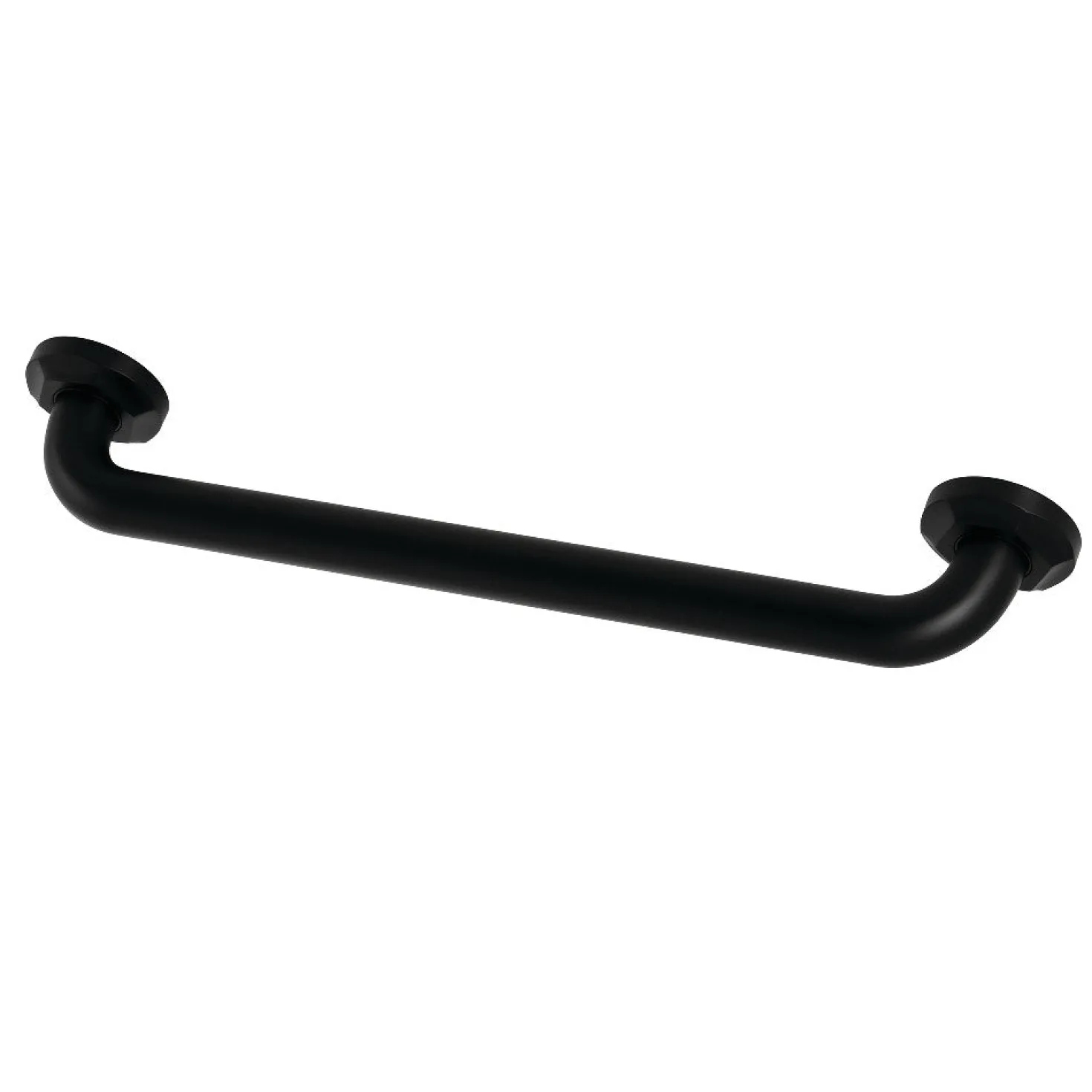 Metropolitan 18" Brass Decorative Grab Bar in Matte Black