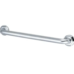 Metropolitan 32" Brass Decorative Grab Bar in Polished Chrome