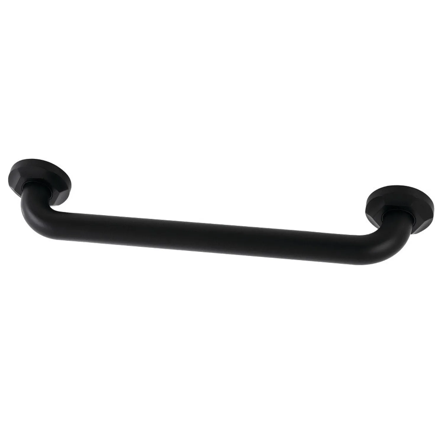 Metropolitan 16" Brass Decorative Grab Bar in Matte Black