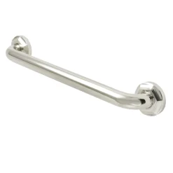 Metropolitan 16" Brass Decorative Grab Bar in Polished Nickel