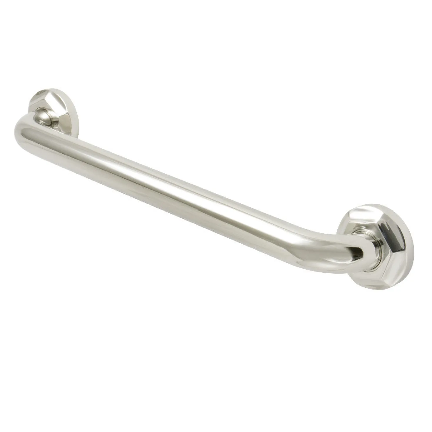 Metropolitan 16" Brass Decorative Grab Bar in Polished Nickel