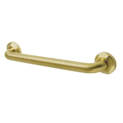 Metropolitan 16" Brass Decorative Grab Bar in Brushed Brass