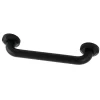 Metropolitan 12" Brass Decorative Grab Bar in Matte Black