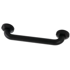 Metropolitan 12" Brass Decorative Grab Bar in Matte Black
