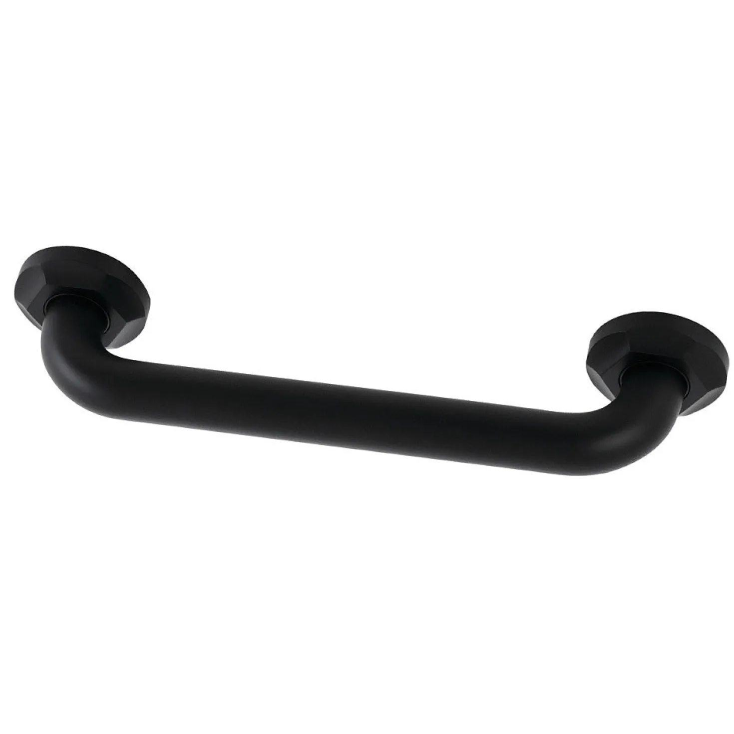 Metropolitan 12" Brass Decorative Grab Bar in Matte Black