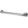 Milano 18" Brass Decorative Grab Bar in Brushed Nickel