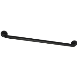 Milano 30" Brass Decorative Grab Bar in Matte Black