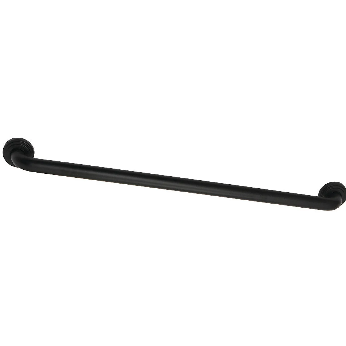 Milano 30" Brass Decorative Grab Bar in Matte Black