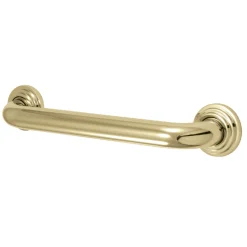 Milano 12" Brass Decorative Grab Bar in Polished Brass