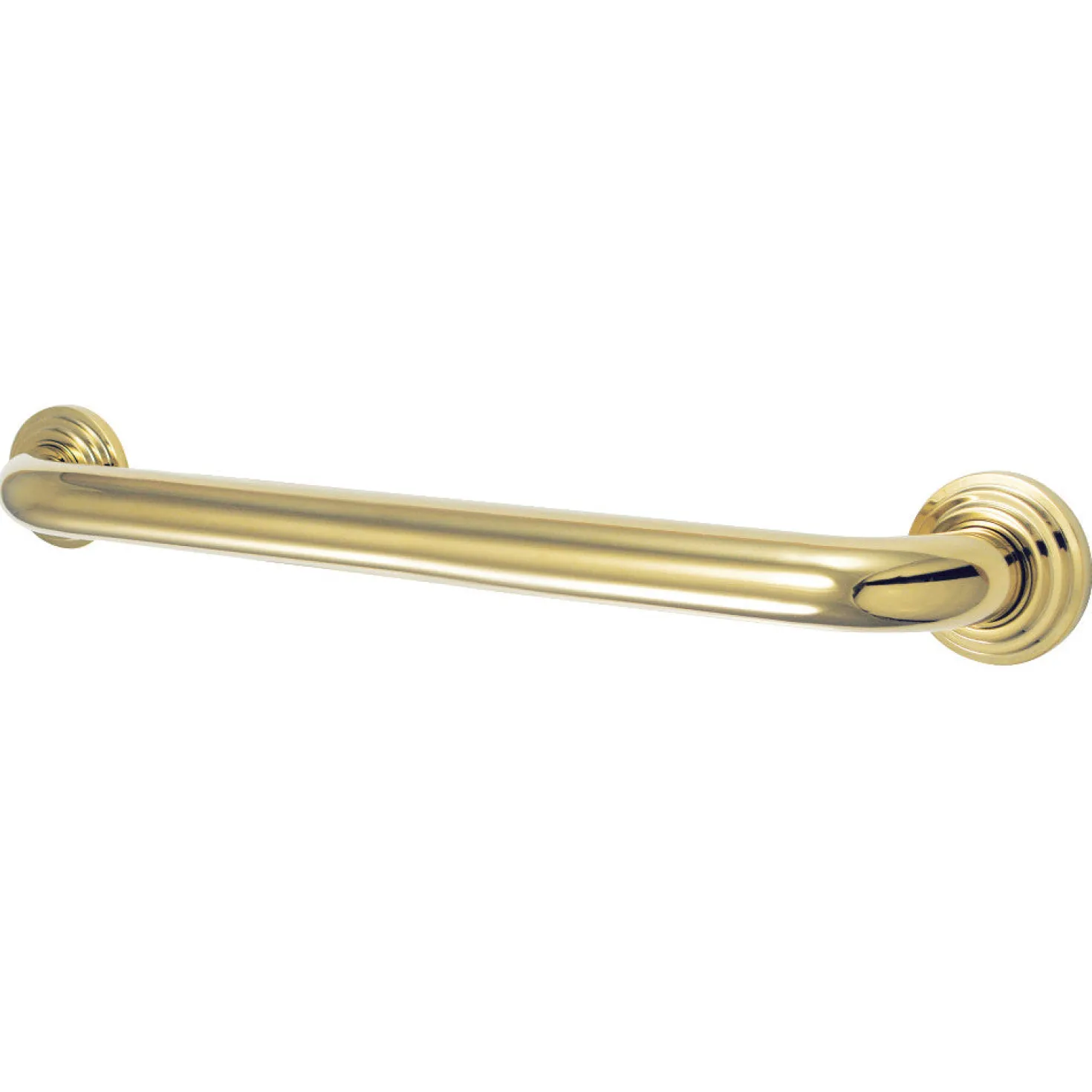 Milano 18" Brass Decorative Grab Bar in Polished Brass