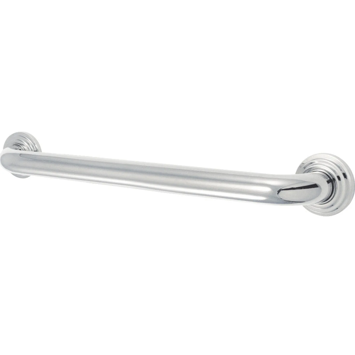 Milano 18" Brass Decorative Grab Bar in Polished Chrome