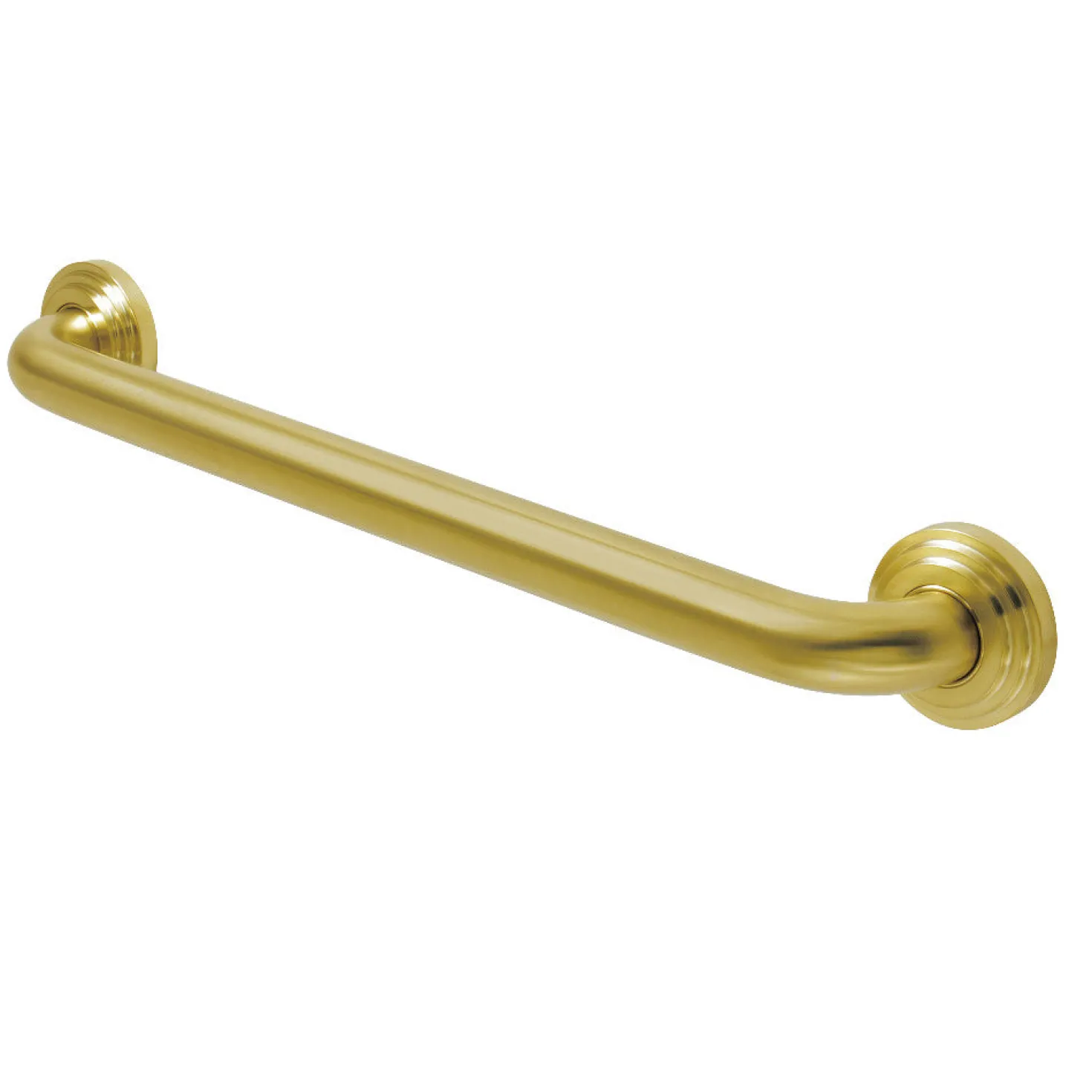 Milano 18" Brass Decorative Grab Bar in Brushed Brass