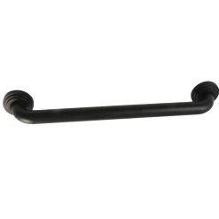Milano 18" Brass Decorative Grab Bar in Matte Black