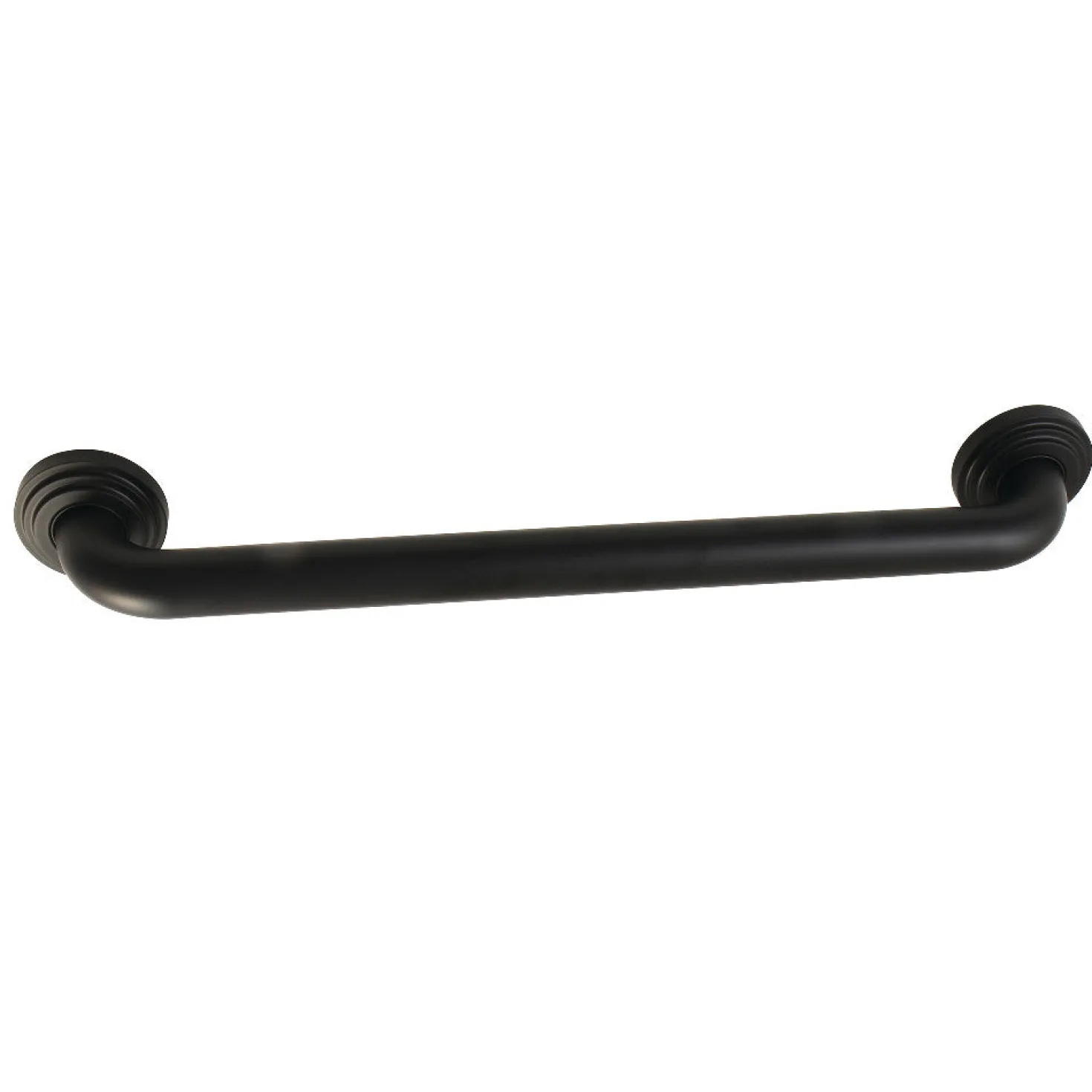 Milano 18" Brass Decorative Grab Bar in Matte Black