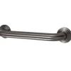 Milano 24" Brass Decorative Grab Bar in Brushed Nickel