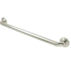 Milano 24" Brass Decorative Grab Bar in Polished Nickel