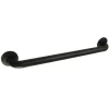 Milano 24" Brass Decorative Grab Bar in Matte Black